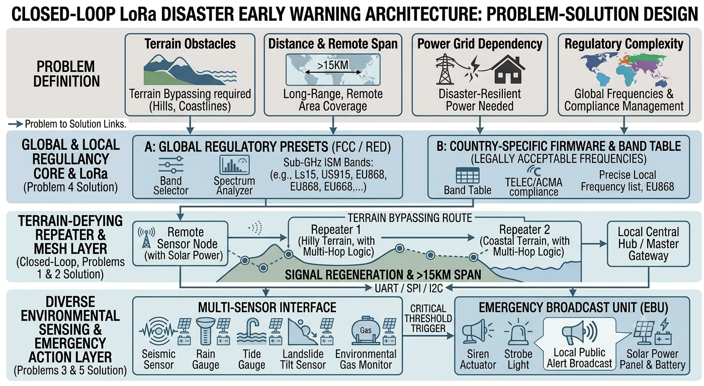 LoRa-Based Off-Grid Early Warning Network